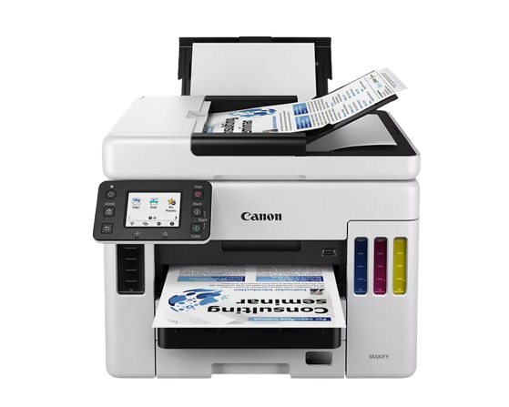 Imprimante jet d'encre MegaTank multifonction rechargeable couleur sans fil Canon MAXIFY GX7050